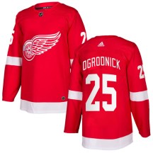 Youth Adidas Detroit Red Wings John Ogrodnick Red Home Jersey - Authentic