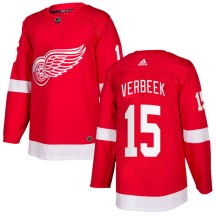 Youth Adidas Detroit Red Wings Pat Verbeek Red Home Jersey - Authentic