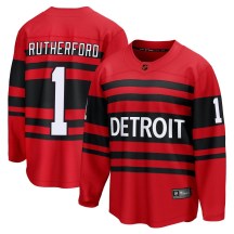Youth Fanatics Branded Detroit Red Wings Jim Rutherford Red Special Edition 2.0 Jersey - Breakaway