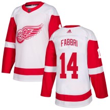 Men's Adidas Detroit Red Wings Robby Fabbri White Jersey - Authentic