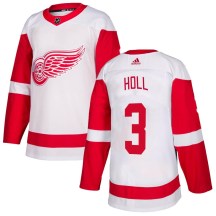 Men's Adidas Detroit Red Wings Justin Holl White Jersey - Authentic