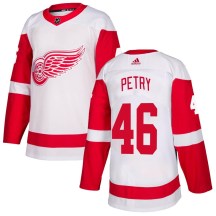 Men's Adidas Detroit Red Wings Jeff Petry White Jersey - Authentic