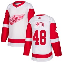 Men's Adidas Detroit Red Wings Givani Smith White Jersey - Authentic