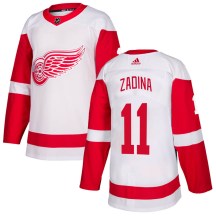 Men's Adidas Detroit Red Wings Filip Zadina White Jersey - Authentic