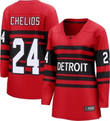 Women's Fanatics Branded Detroit Red Wings Chris Chelios Red Special Edition 2.0 Jersey - Breakaway