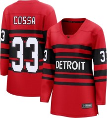 Women's Fanatics Branded Detroit Red Wings Sebastian Cossa Red Special Edition 2.0 Jersey - Breakaway
