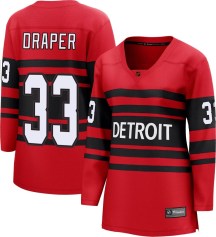 Women's Fanatics Branded Detroit Red Wings Kris Draper Red Special Edition 2.0 Jersey - Breakaway