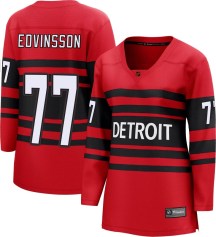 Women's Fanatics Branded Detroit Red Wings Simon Edvinsson Red Special Edition 2.0 Jersey - Breakaway Women's Fanatics Branded Detroit Red Wings Simon Edvinsson Red Special Edition 2.0 Jersey - Breakaway