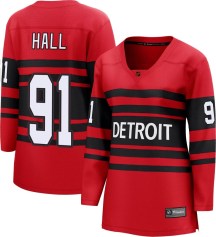 Women's Fanatics Branded Detroit Red Wings Curtis Hall Red Special Edition 2.0 Jersey - Breakaway