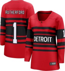 Women's Fanatics Branded Detroit Red Wings Jim Rutherford Red Special Edition 2.0 Jersey - Breakaway