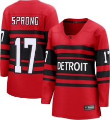 Women's Fanatics Branded Detroit Red Wings Daniel Sprong Red Special Edition 2.0 Jersey - Breakaway
