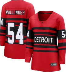 Women's Fanatics Branded Detroit Red Wings William Wallinder Red Special Edition 2.0 Jersey - Breakaway