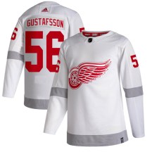 Youth Adidas Detroit Red Wings Erik Gustafsson White 2020/21 Reverse Retro Jersey - Authentic Youth Adidas Detroit Red Wings Erik Gustafsson White 2020/21 Reverse Retro Jersey - Authentic