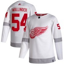 Youth Adidas Detroit Red Wings William Wallinder White 2020/21 Reverse Retro Jersey - Authentic Youth Adidas Detroit Red Wings William Wallinder White 2020/21 Reverse Retro Jersey - Authentic