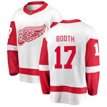 Youth Fanatics Branded Detroit Red Wings David Booth White Away Jersey - Breakaway