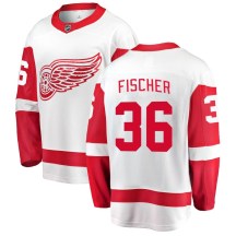 Youth Fanatics Branded Detroit Red Wings Christian Fischer White Away Jersey - Breakaway
