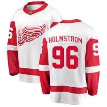 Youth Fanatics Branded Detroit Red Wings Tomas Holmstrom White Away Jersey - Breakaway