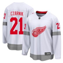 Men's Fanatics Branded Detroit Red Wings Austin Czarnik White 2020/21 Special Edition Jersey - Breakaway