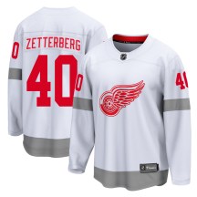 Men's Fanatics Branded Detroit Red Wings Henrik Zetterberg White 2020/21 Special Edition Jersey - Breakaway