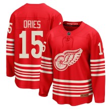 Men's Fanatics Detroit Red Wings Sheldon Dries Red Centennial Jersey - Breakaway Men's Fanatics Detroit Red Wings Sheldon Dries Red Centennial Jersey - Breakaway