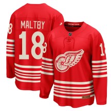 Youth Fanatics Detroit Red Wings Kirk Maltby Red Centennial Jersey - Breakaway Youth Fanatics Detroit Red Wings Kirk Maltby Red Centennial Jersey - Breakaway