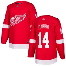 Men's Adidas Detroit Red Wings Robby Fabbri Red Home Jersey - Authentic