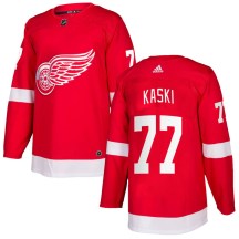 Men's Adidas Detroit Red Wings Oliwer Kaski Red Home Jersey - Authentic
