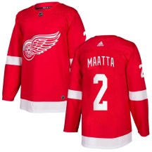 Men's Adidas Detroit Red Wings Olli Maatta Red Home Jersey - Authentic