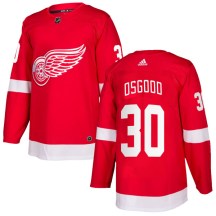 Men's Adidas Detroit Red Wings Chris Osgood Red Home Jersey - Authentic
