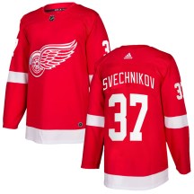 Men's Adidas Detroit Red Wings Evgeny Svechnikov Red Home Jersey - Authentic