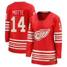 Women's Fanatics Detroit Red Wings Tyler Motte Red Centennial Jersey - Breakaway Women's Fanatics Detroit Red Wings Tyler Motte Red Centennial Jersey - Breakaway