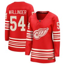 Women's Fanatics Detroit Red Wings William Wallinder Red Centennial Jersey - Breakaway Women's Fanatics Detroit Red Wings William Wallinder Red Centennial Jersey - Breakaway