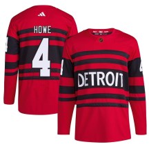 Men's Adidas Detroit Red Wings Mark Howe Red Reverse Retro 2.0 Jersey - Authentic
