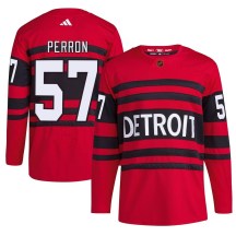 Men's Adidas Detroit Red Wings David Perron Red Reverse Retro 2.0 Jersey - Authentic