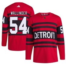 Men's Adidas Detroit Red Wings William Wallinder Red Reverse Retro 2.0 Jersey - Authentic
