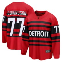 Men's Fanatics Branded Detroit Red Wings Simon Edvinsson Red Special Edition 2.0 Jersey - Breakaway