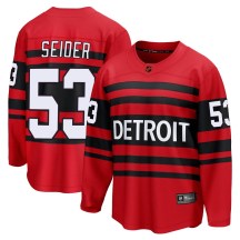 Men's Fanatics Branded Detroit Red Wings Moritz Seider Red Special Edition 2.0 Jersey - Breakaway