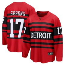 Men's Fanatics Branded Detroit Red Wings Daniel Sprong Red Special Edition 2.0 Jersey - Breakaway