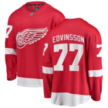 Youth Fanatics Branded Detroit Red Wings Simon Edvinsson Red Home Jersey - Breakaway