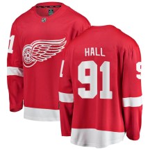 Youth Fanatics Branded Detroit Red Wings Curtis Hall Red Home Jersey - Breakaway