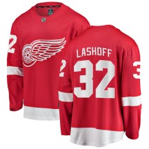 Youth Fanatics Branded Detroit Red Wings Brian Lashoff Red Home Jersey - Breakaway
