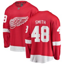 Youth Fanatics Branded Detroit Red Wings Givani Smith Red Home Jersey - Breakaway