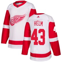 Men's Adidas Detroit Red Wings Darren Helm White Jersey - Authentic