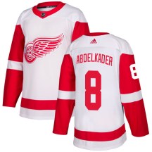 Men's Adidas Detroit Red Wings Justin Abdelkader White Jersey - Authentic