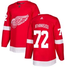Youth Adidas Detroit Red Wings Andreas Athanasiou Red Home Jersey - Authentic