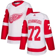 Youth Adidas Detroit Red Wings Andreas Athanasiou White Away Jersey - Authentic