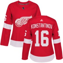 Women's Adidas Detroit Red Wings Vladimir Konstantinov Red Home Jersey - Authentic