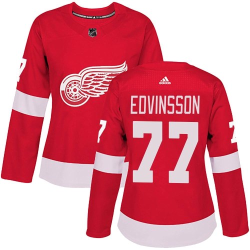 Women's Adidas Detroit Red Wings Simon Edvinsson Red Home Jersey - Authentic Women's Adidas Detroit Red Wings Simon Edvinsson Red Home Jersey - Authentic