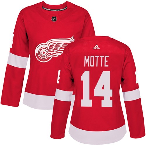 Women's Adidas Detroit Red Wings Tyler Motte Red Home Jersey - Authentic Women's Adidas Detroit Red Wings Tyler Motte Red Home Jersey - Authentic