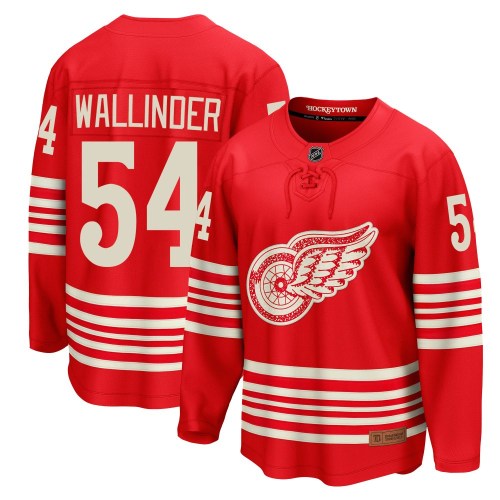 Men's Fanatics Detroit Red Wings William Wallinder Red Centennial Jersey - Breakaway Men's Fanatics Detroit Red Wings William Wallinder Red Centennial Jersey - Breakaway